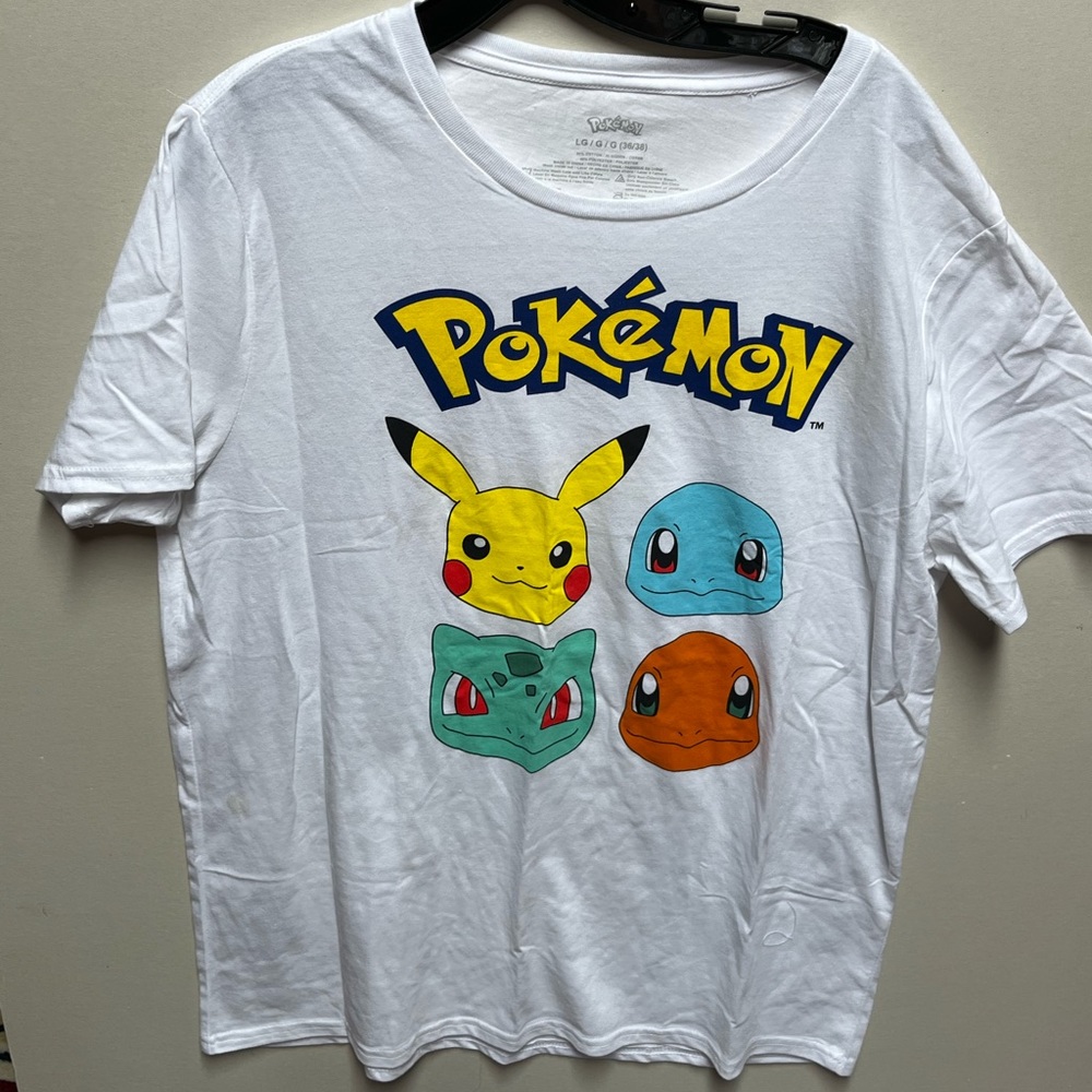 Pokémon white T-shirt NWOT